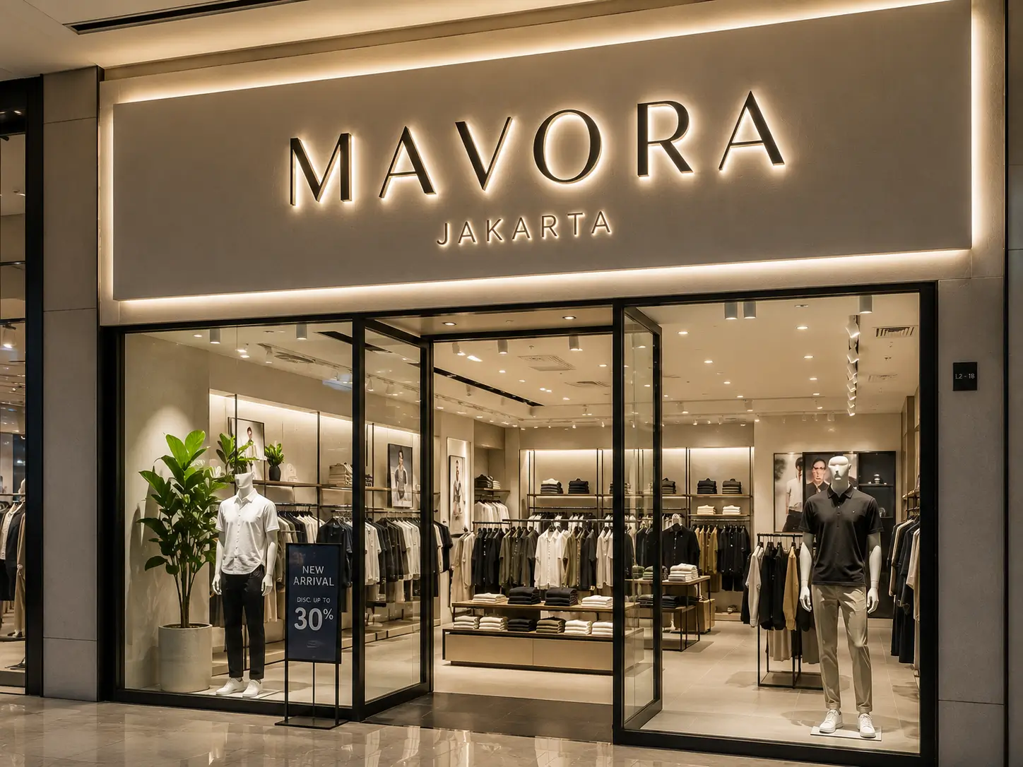 Huruf Timbul Toko Retail Jakarta