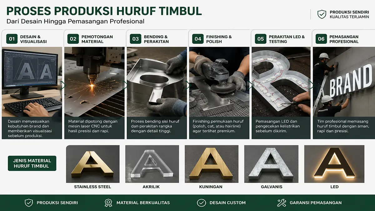 Jasa Huruf Timbul Profesional