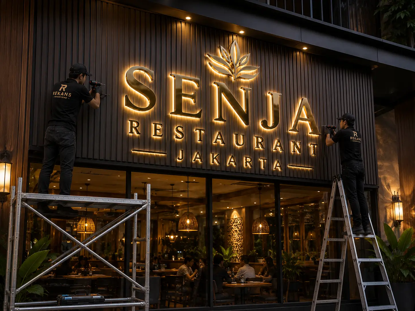 Huruf Timbul Stainless untuk Restoran