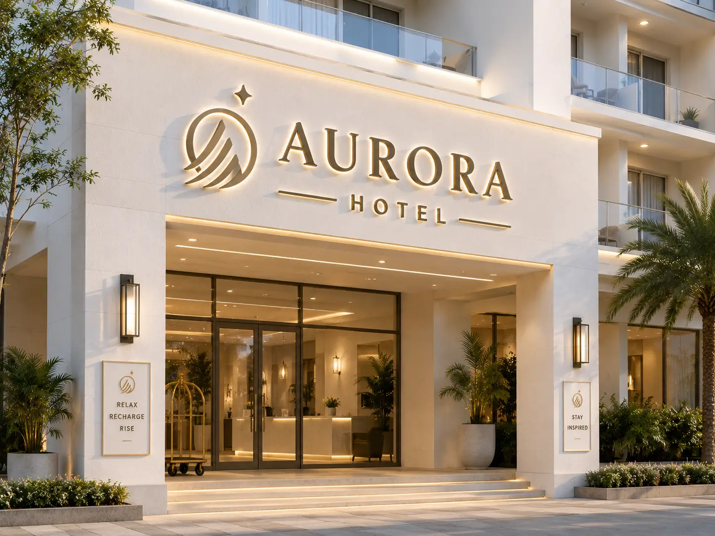 Huruf Timbul untuk Hotel