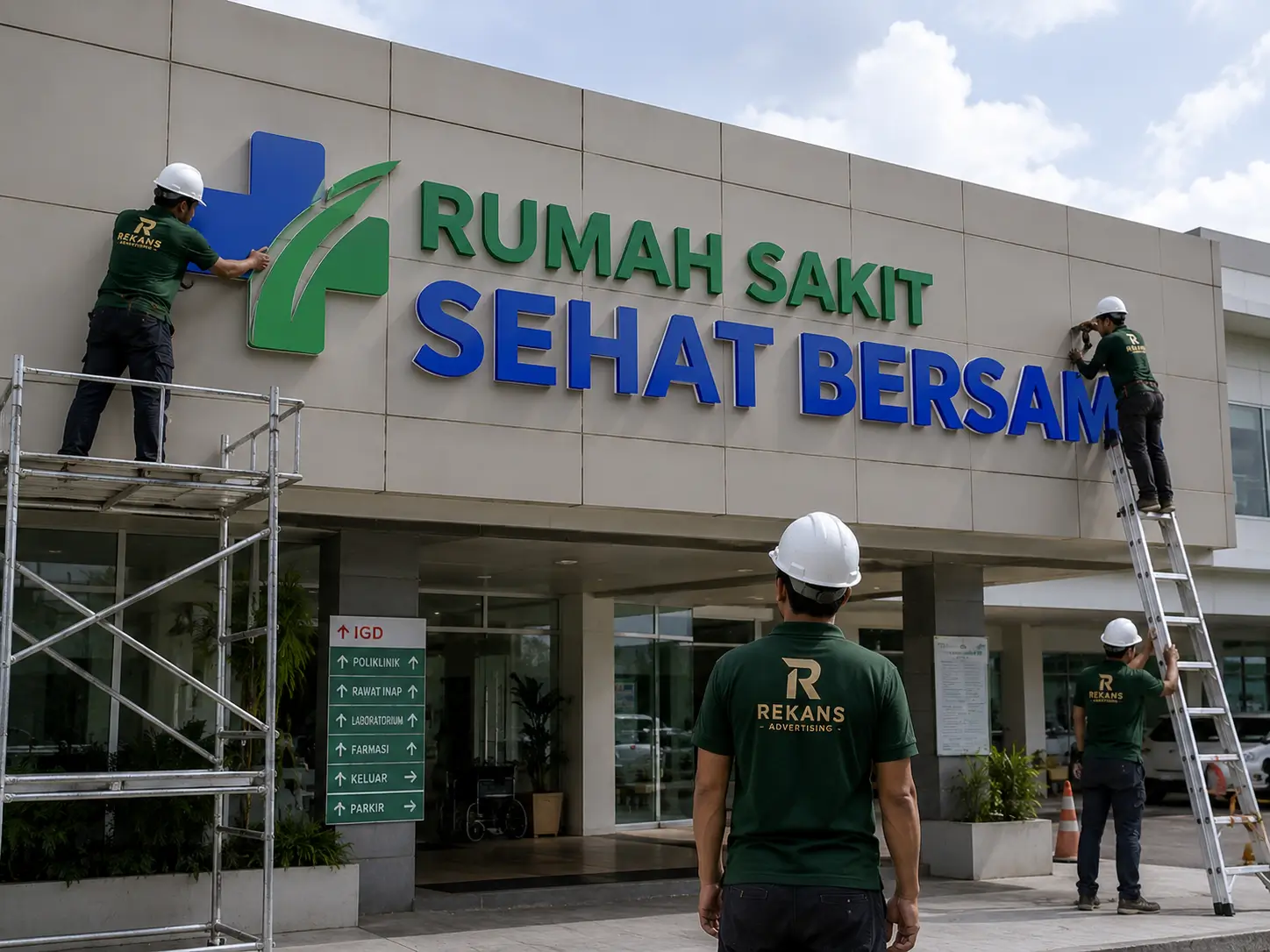 Huruf Timbul Rumah Sakit