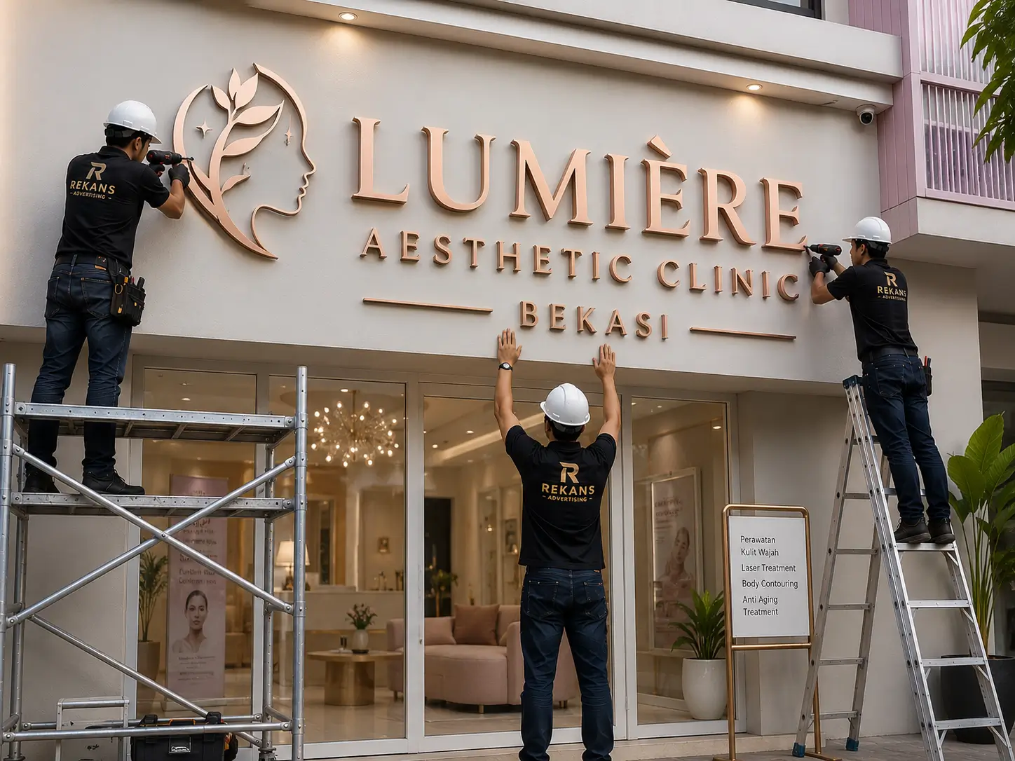 Huruf Timbul Stainless untuk Klinik