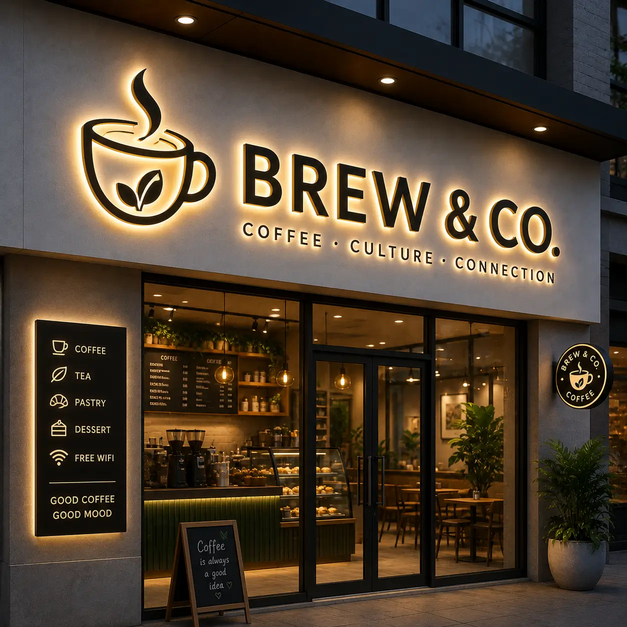 Huruf Timbul Akrilik untuk Cafe