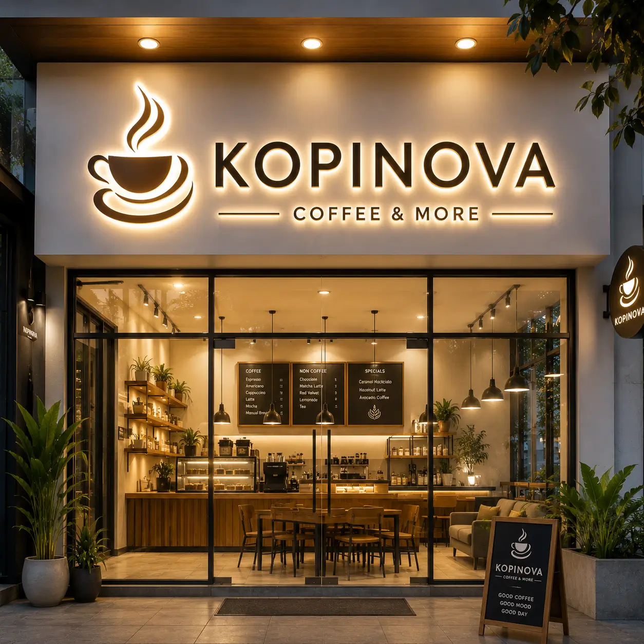 Huruf Timbul Akrilik untuk Cafe