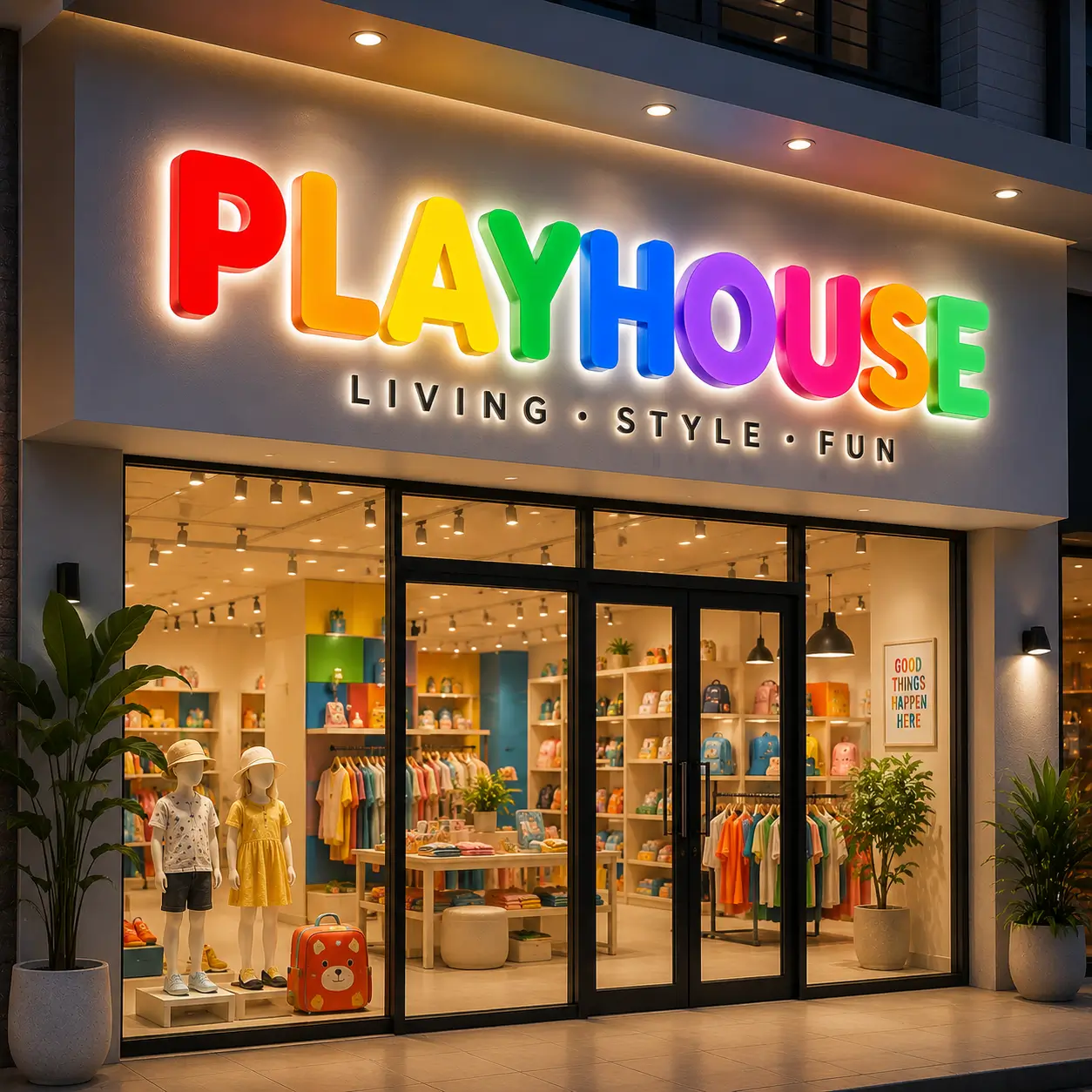 Huruf Timbul Akrilik untuk Retail Store
