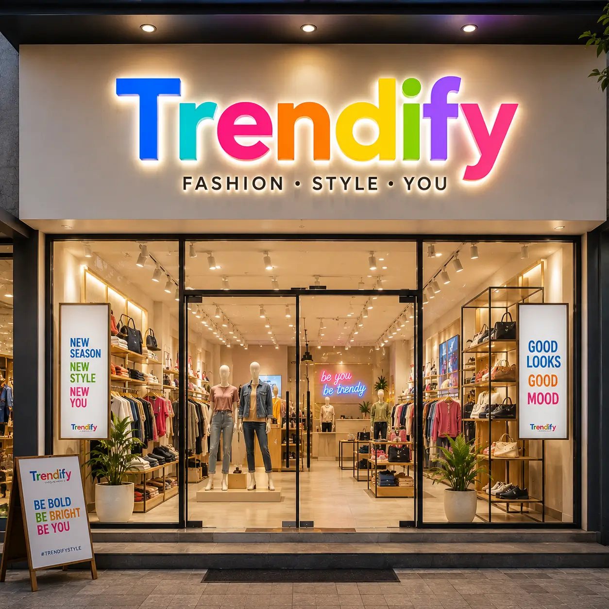 Huruf Timbul Akrilik untuk Retail Store