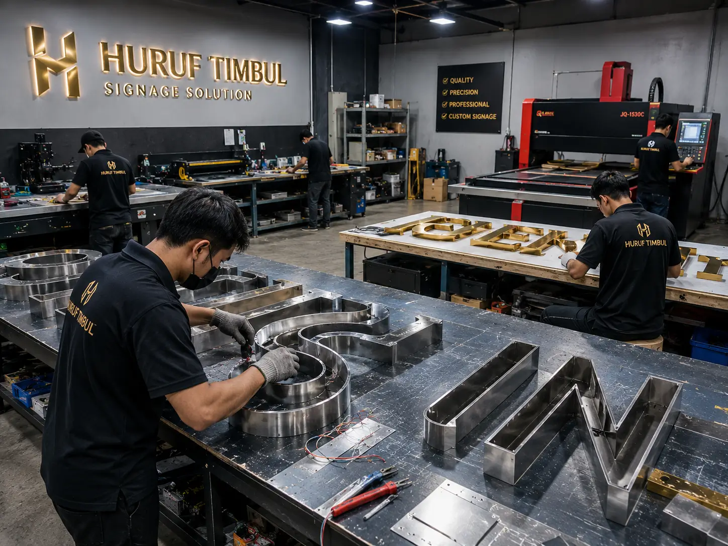 Vendor Huruf Timbul Profesional Bekasi