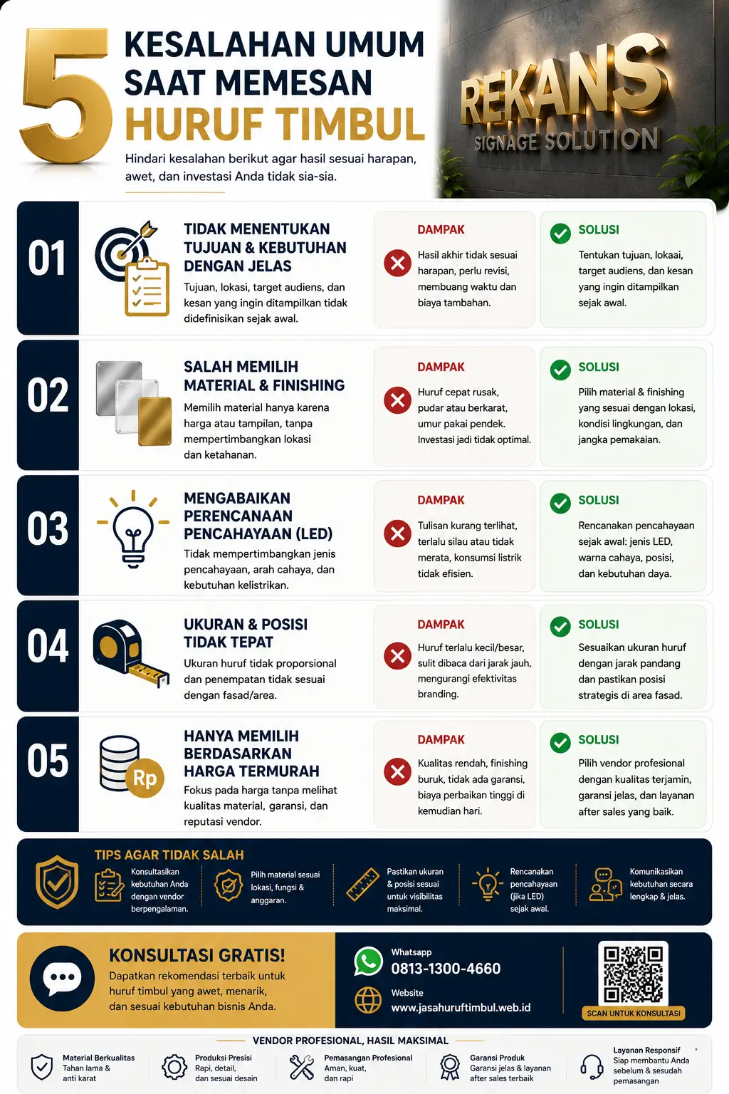 Placeholder infografik kesalahan memilih huruf timbul