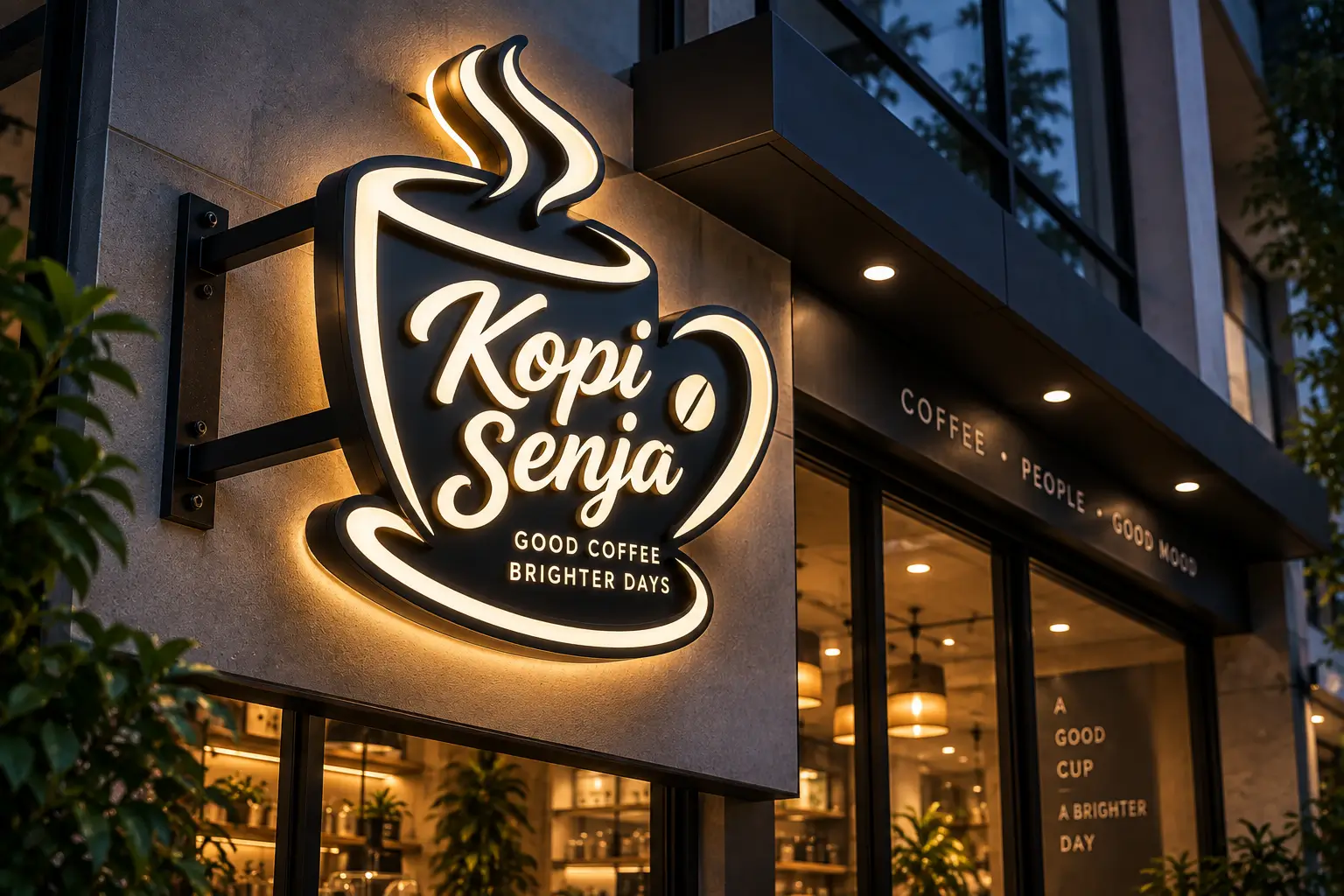 Neon box custom dengan desain dan bentuk sesuai kebutuhan bisnis