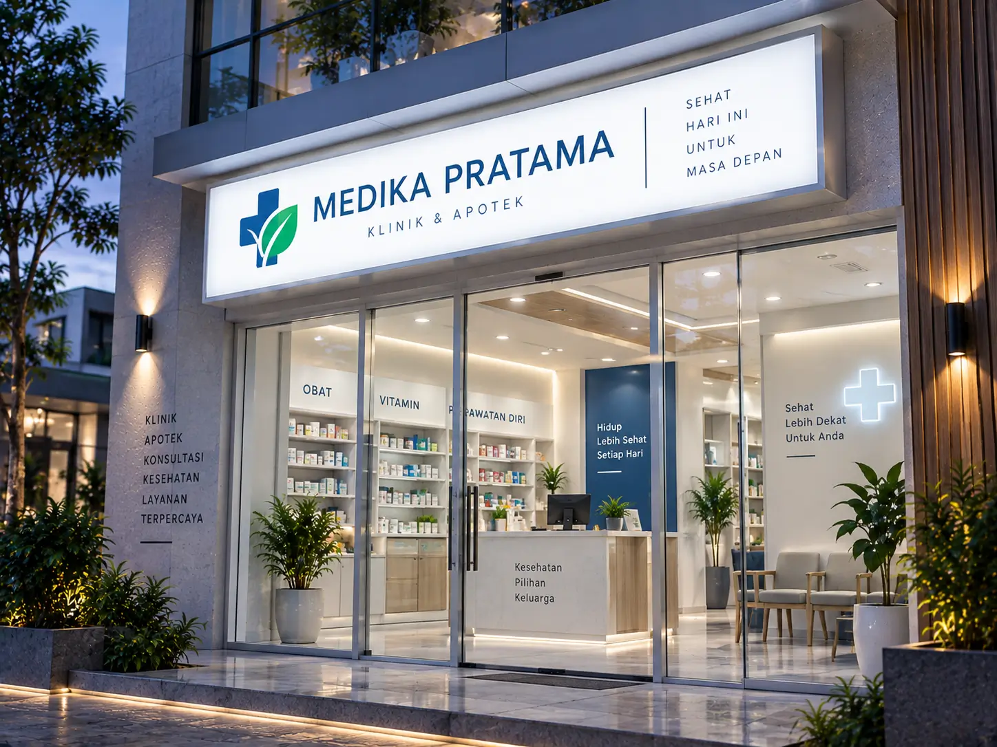 Neon Box untuk Klinik dan Apotek